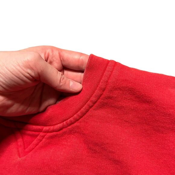 Vintage Nebraska Huskers Embroidered Logo Sweatshirt Medium Red Alumni READ - Picture 7 of 7